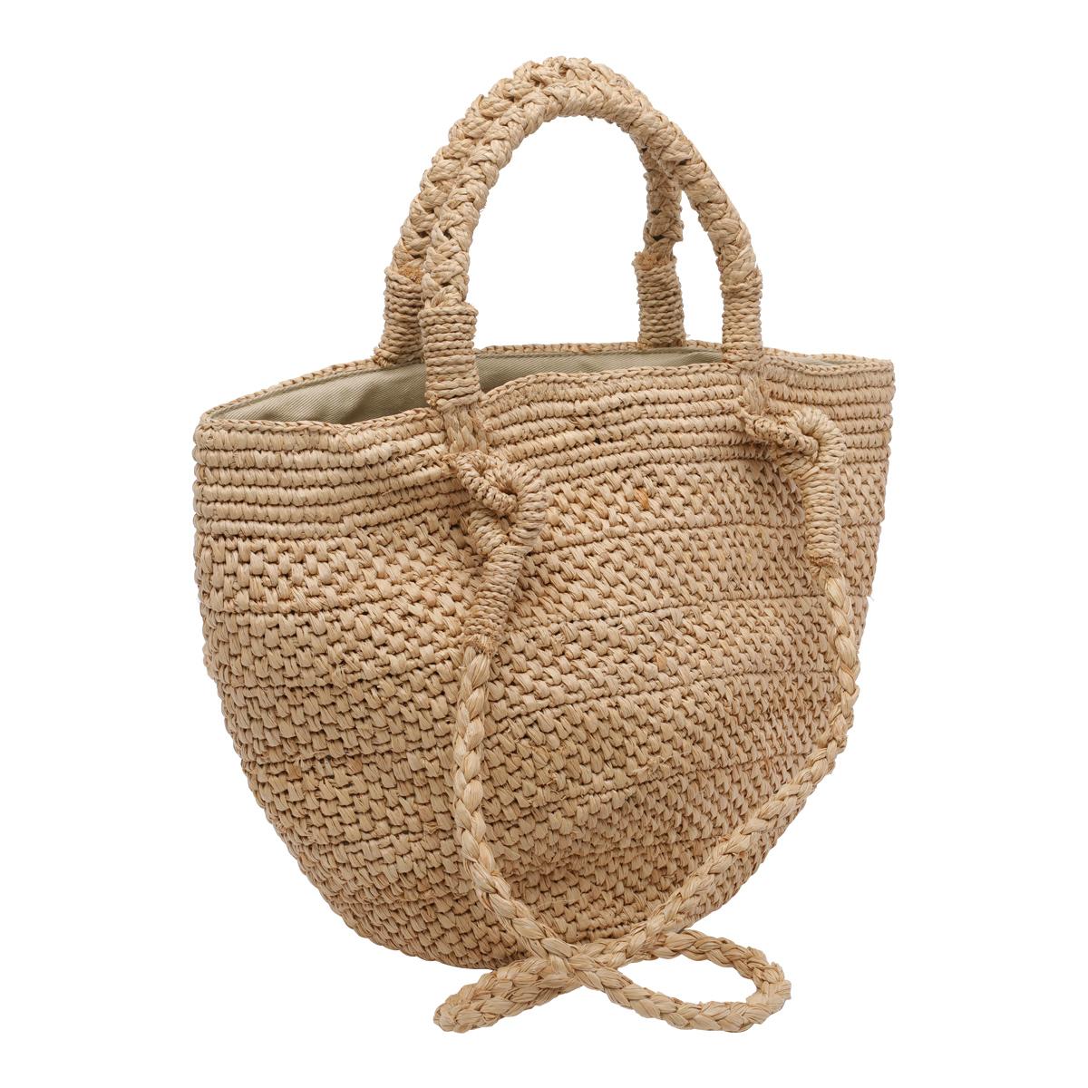 ibeliv bags beige raffia cotton - women