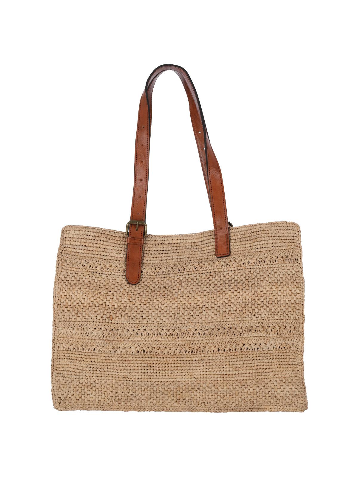 ibeliv bags beige raphia - women