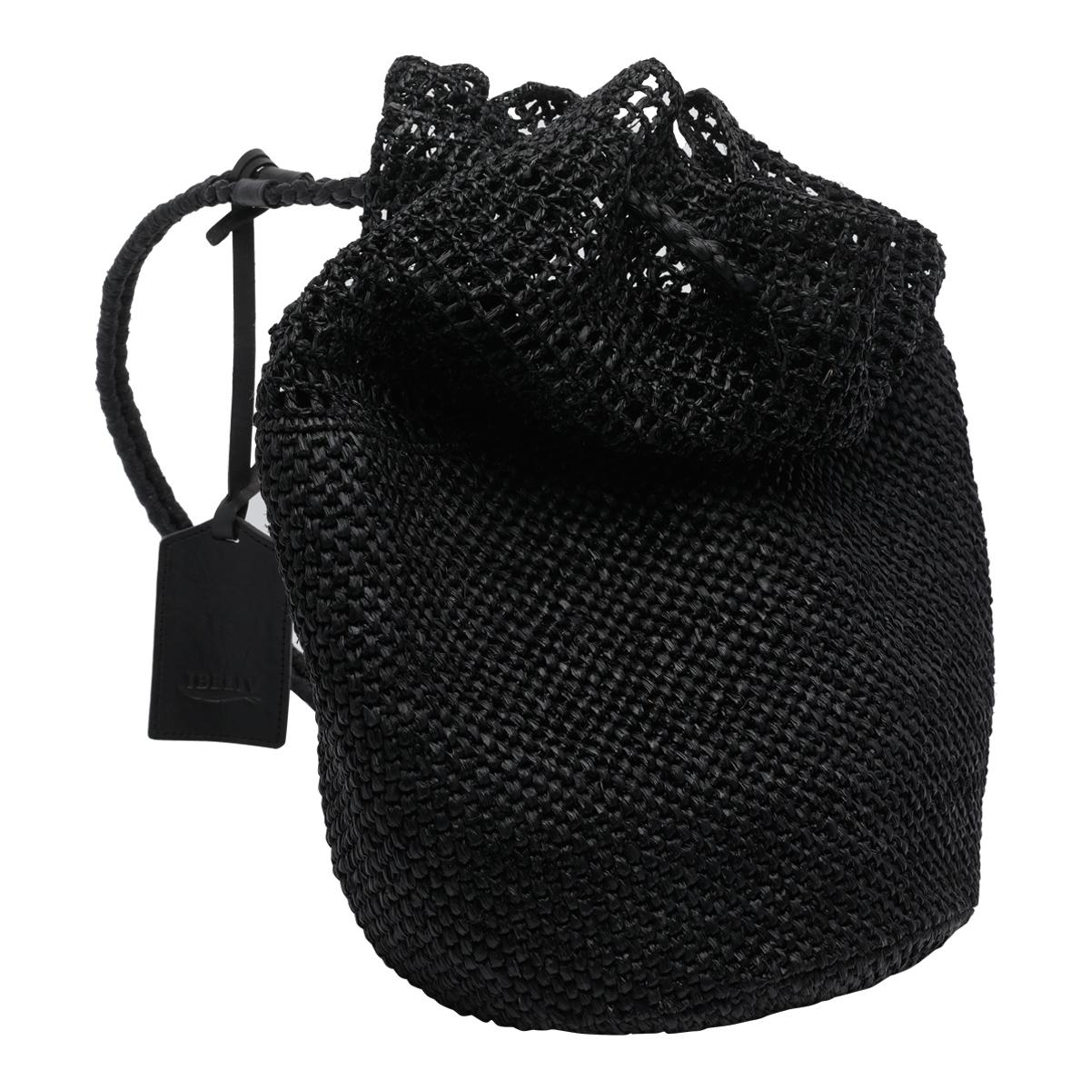 ibeliv bags black raffia cotton - women