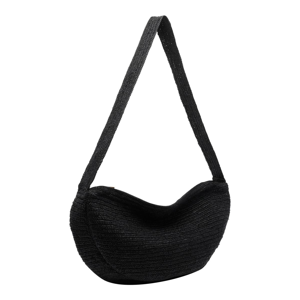 ibeliv bags black raffia cotton - women