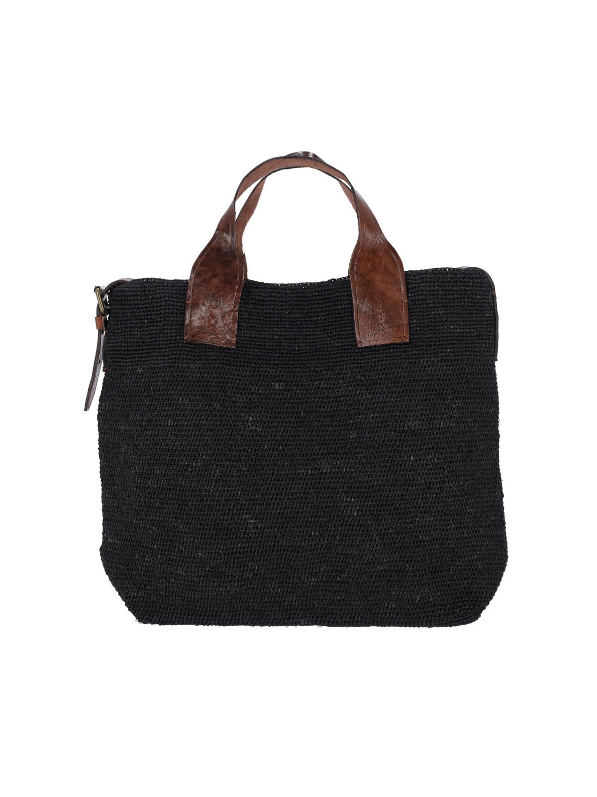 ibeliv bags black raphia - women