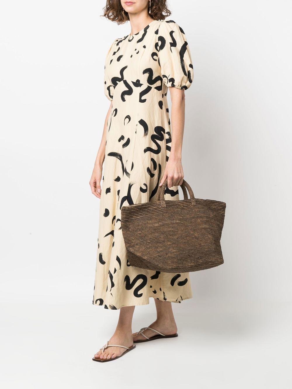 ibeliv bags dark brown raffia - women