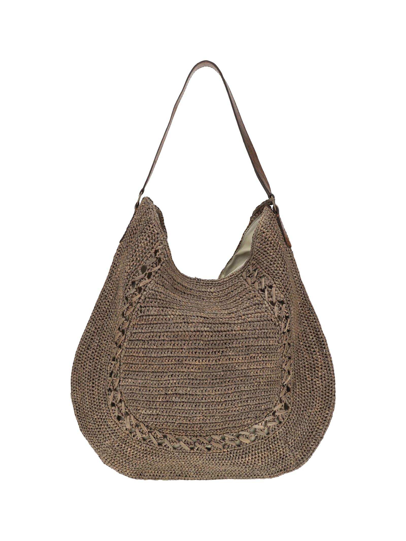ibeliv meva raffia shoulder bag