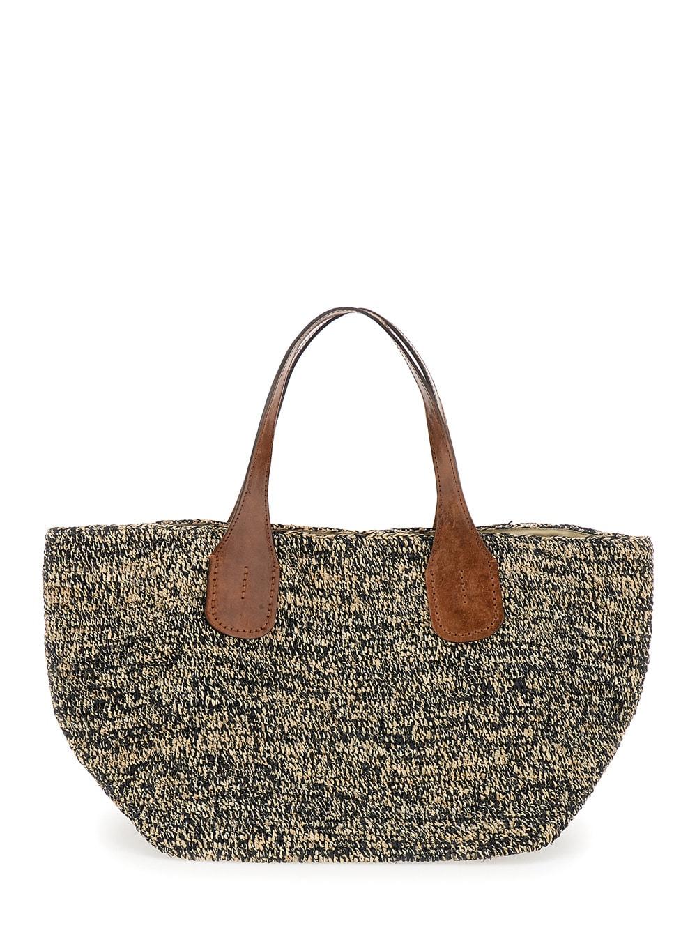 ibeliv tote bag tokyo ii with black leather details