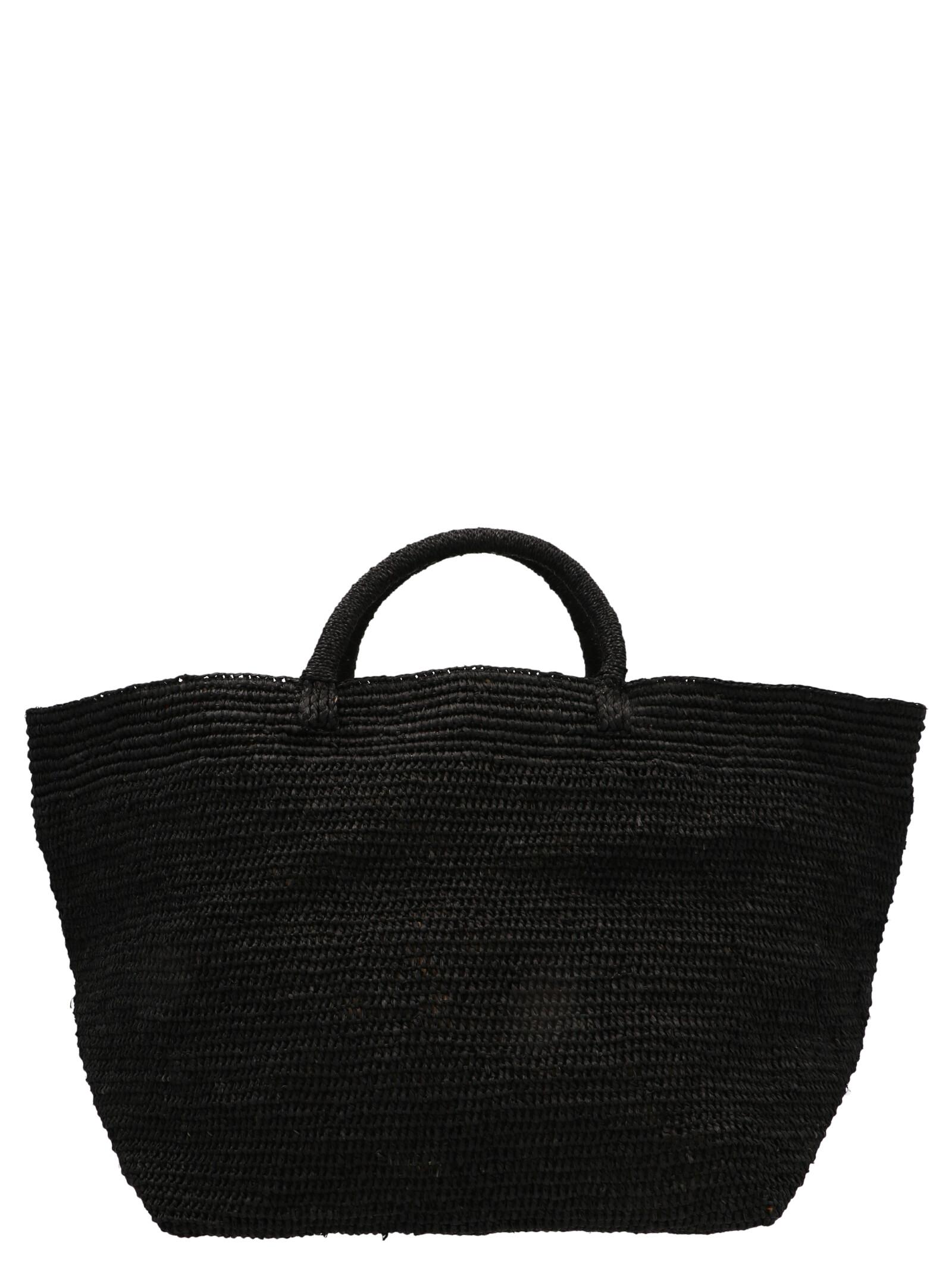 ibeliv vanilla shopping bag black tote - women