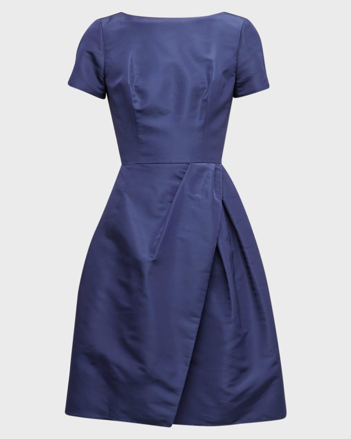 icon bateau neck short-sleeve dress