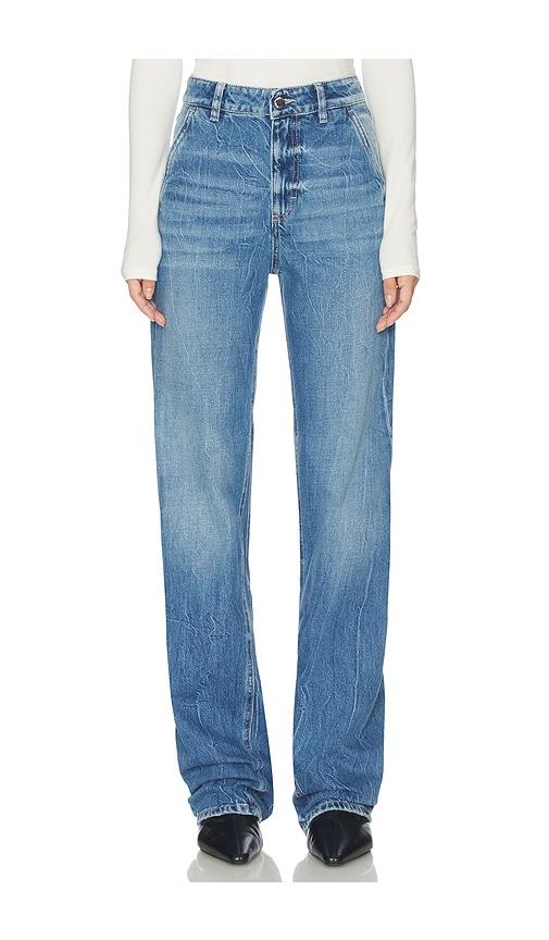 icon denim annie straight jeans in denim-dark.