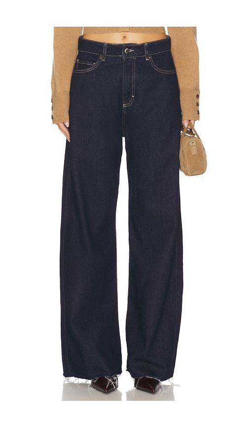 icon denim debby wide leg jeans in denim-dark.