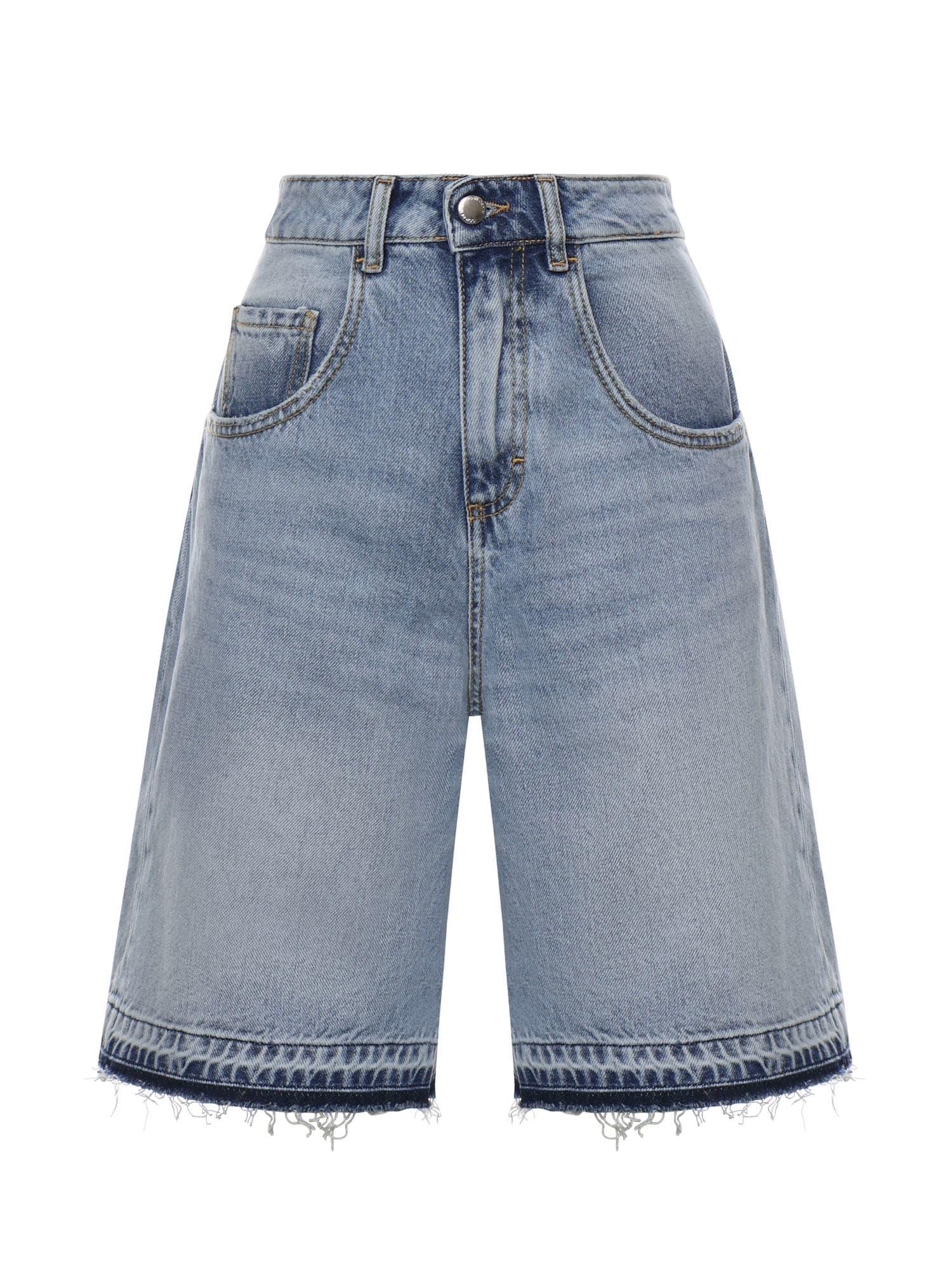 icon denim denim bermuda shorts