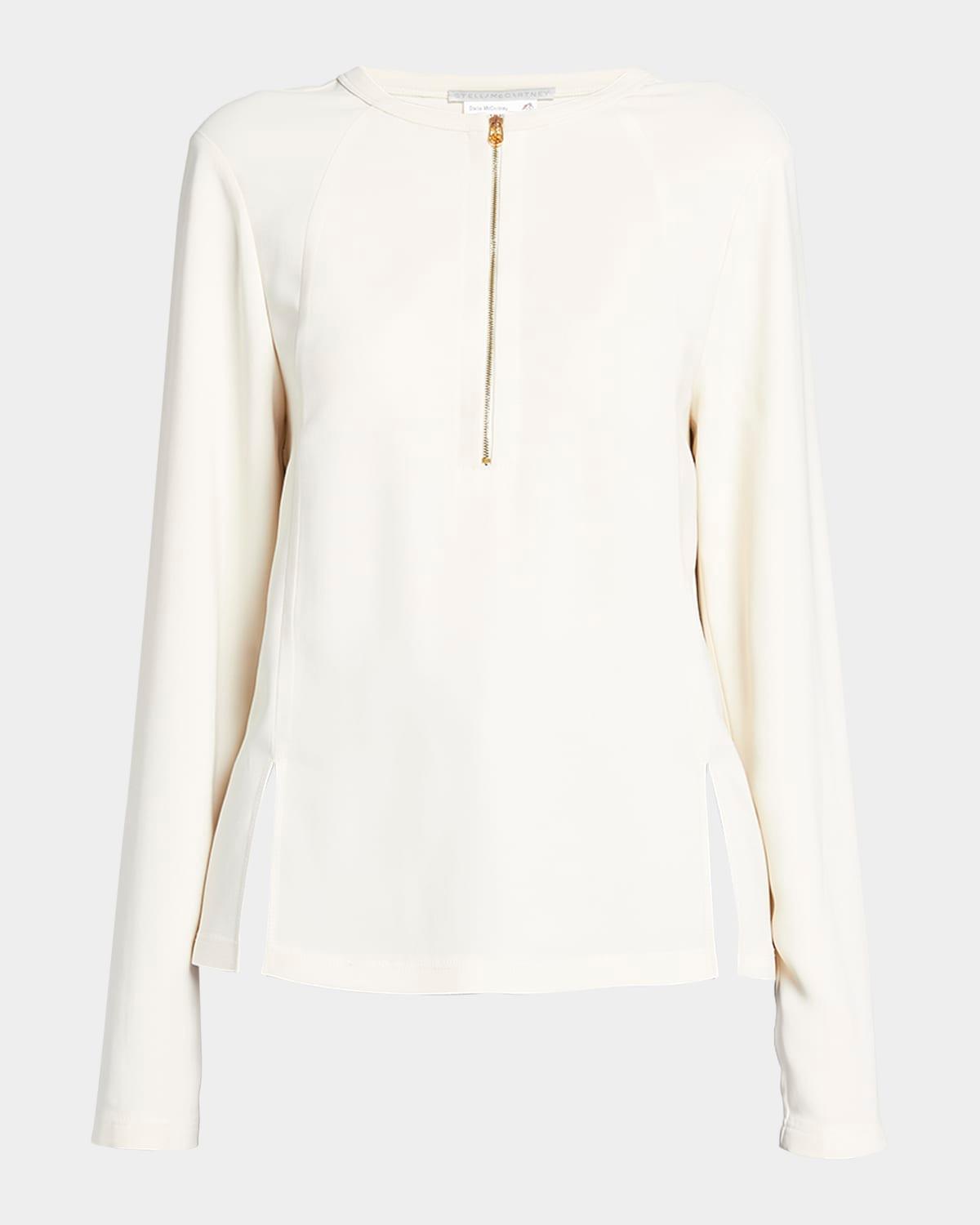 iconic zip-detail top