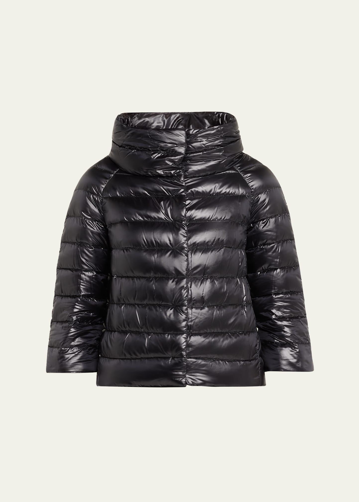 iconico piumino sofia water-resistant nylon ultralight puffer jacket