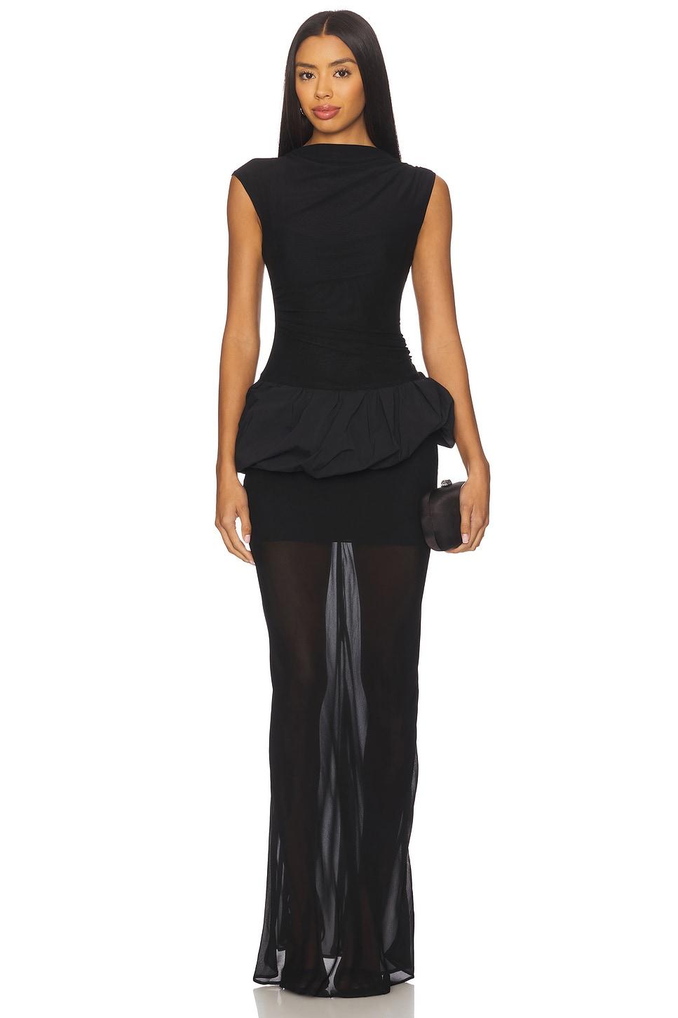 ida bubble maxi dress