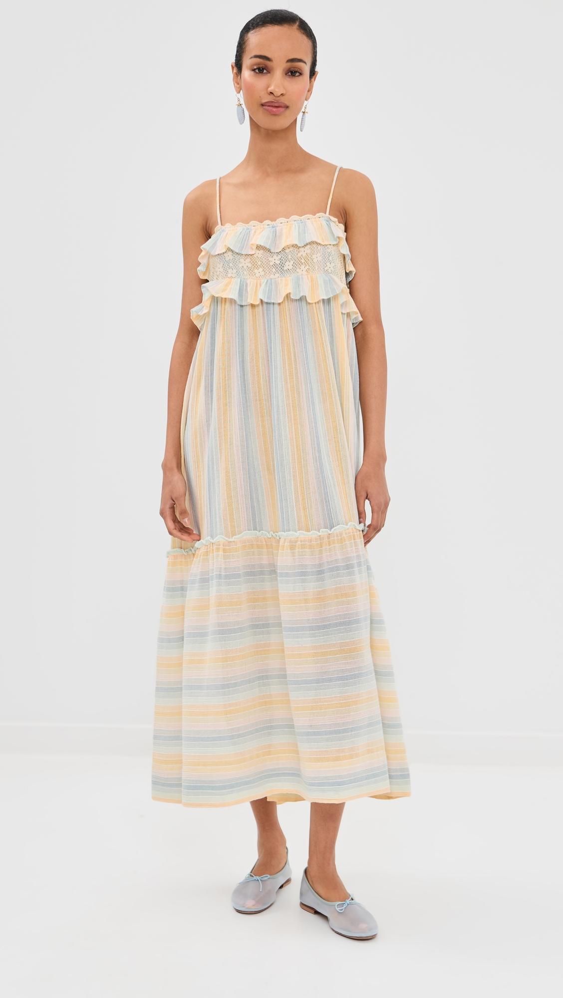ida sunwash stripe dress