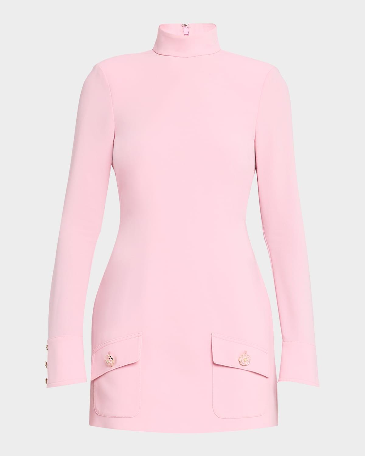 ida turtleneck mini dress