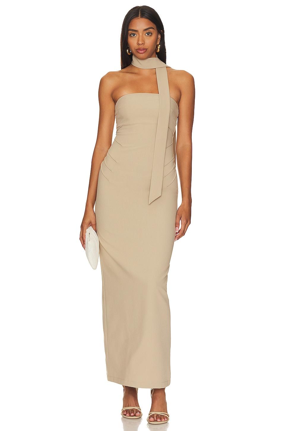idalia column maxi dress