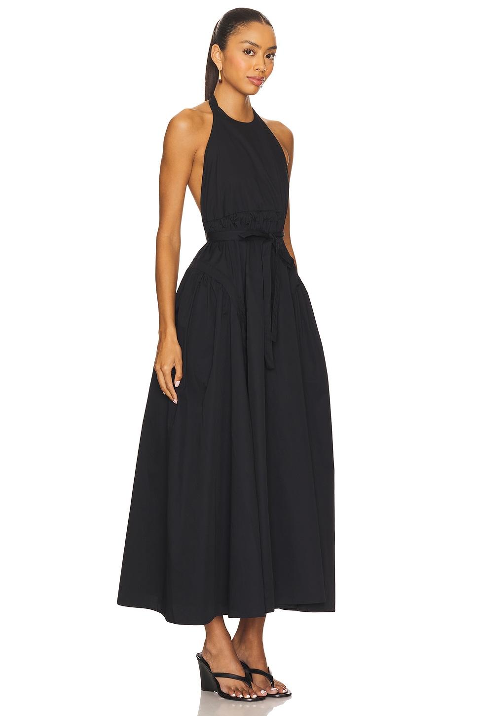 idun halter neck midi dress