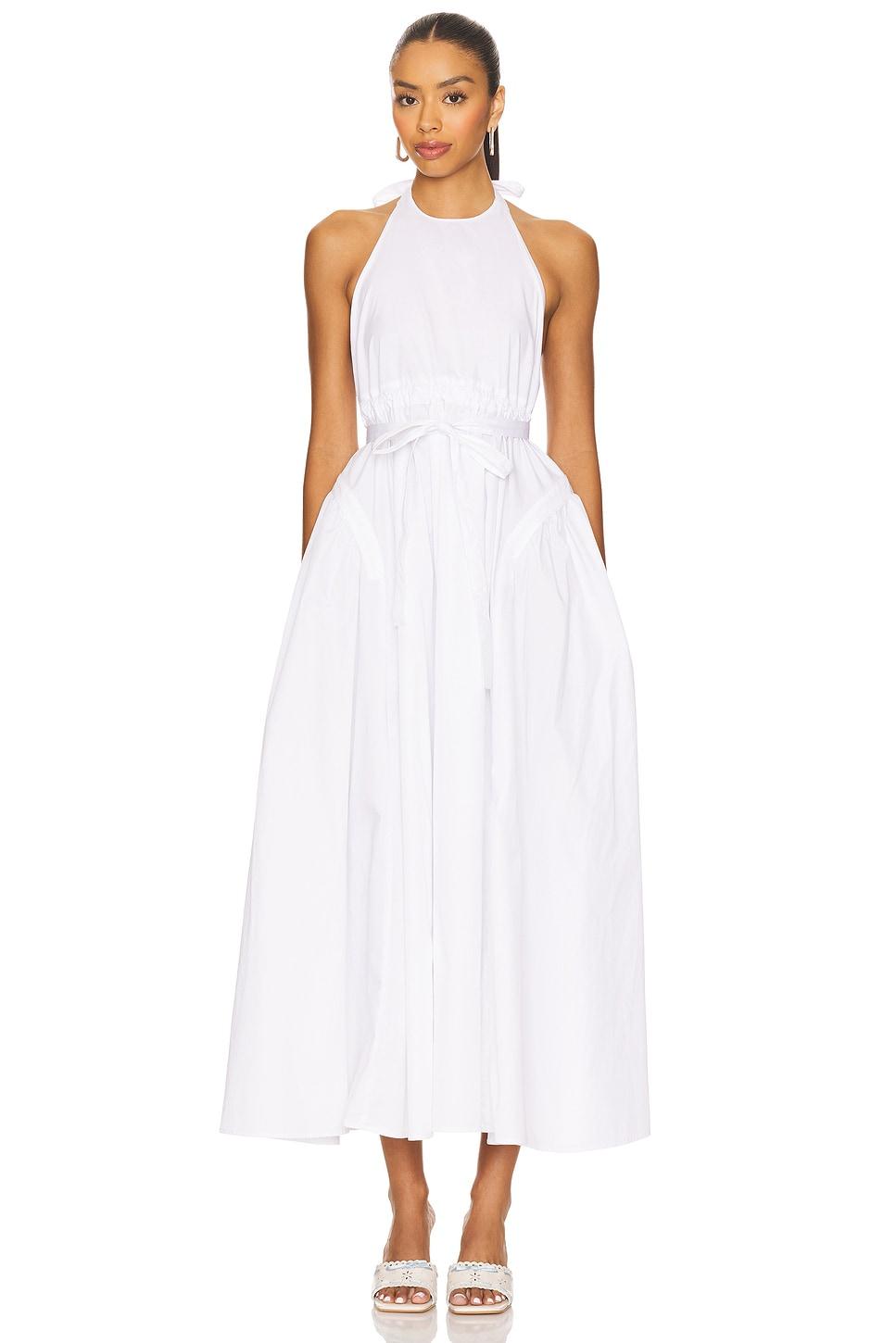 idun halter neck midi dress