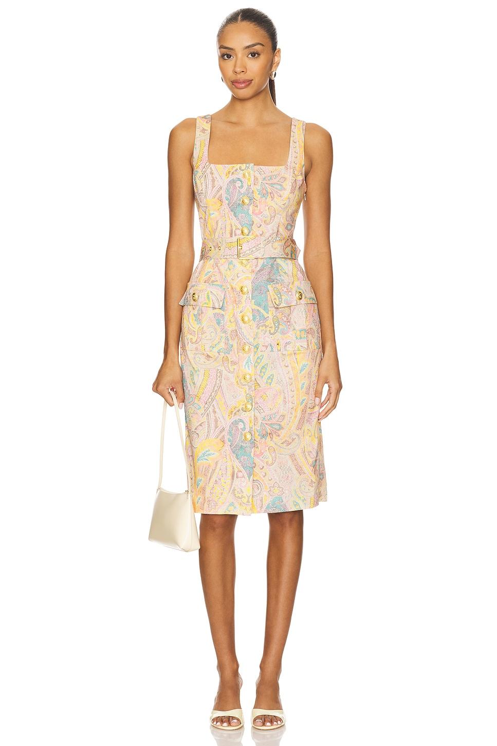 idy button front tank dress