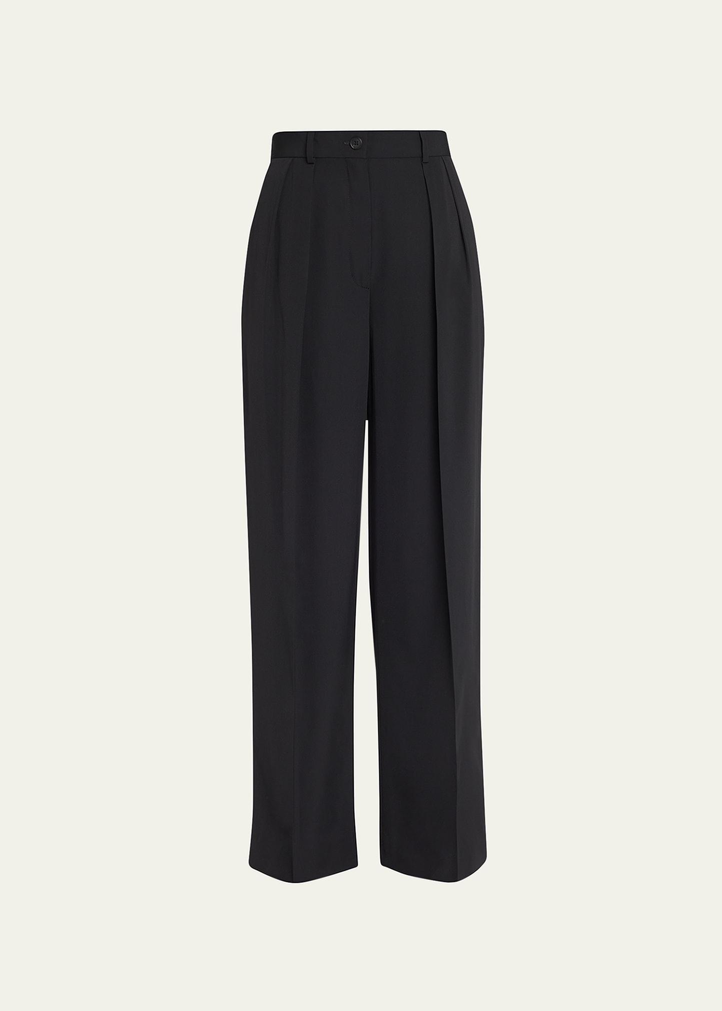 igor pleated straight-leg pants