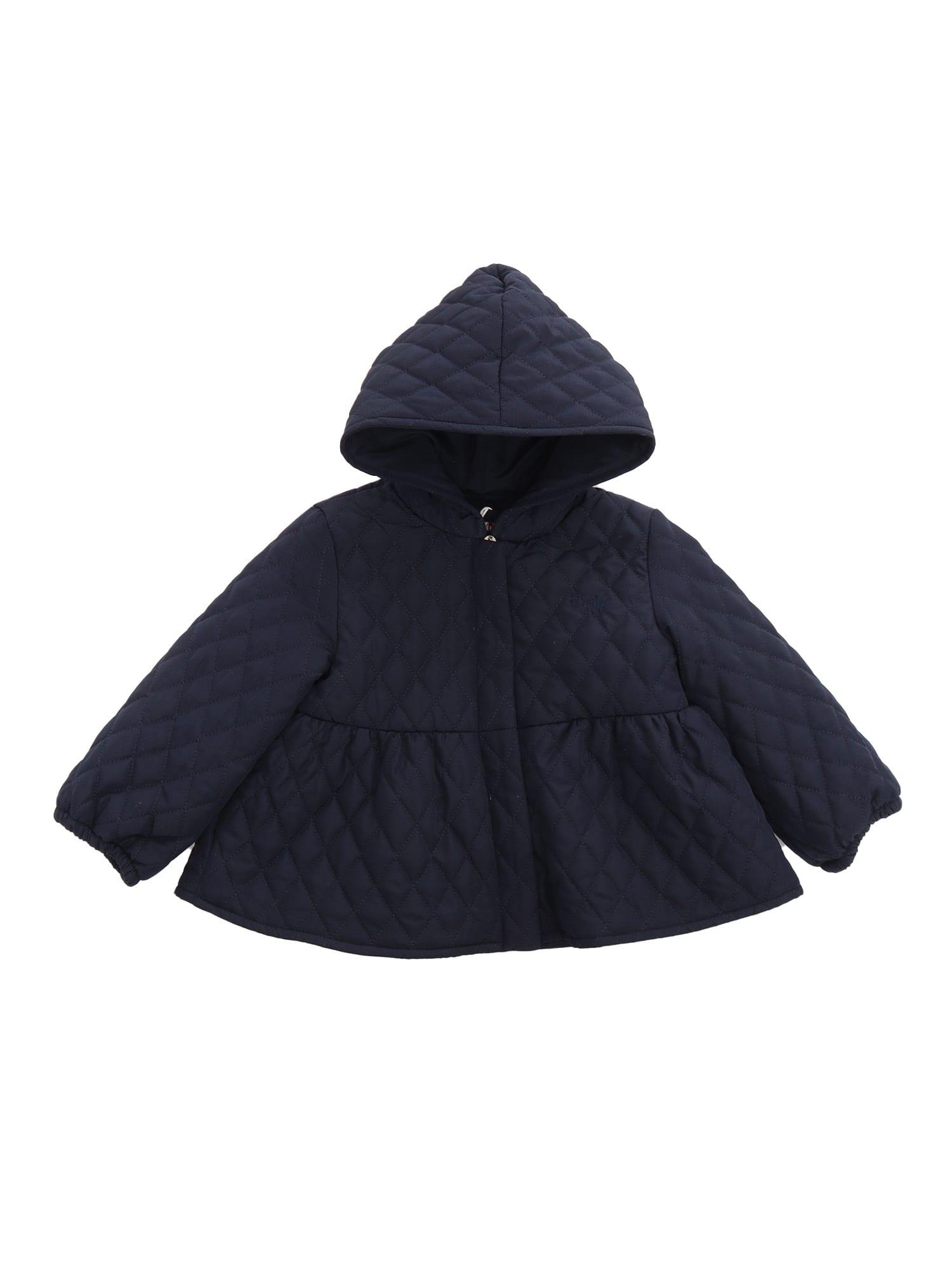 il gufo blue padded jacket