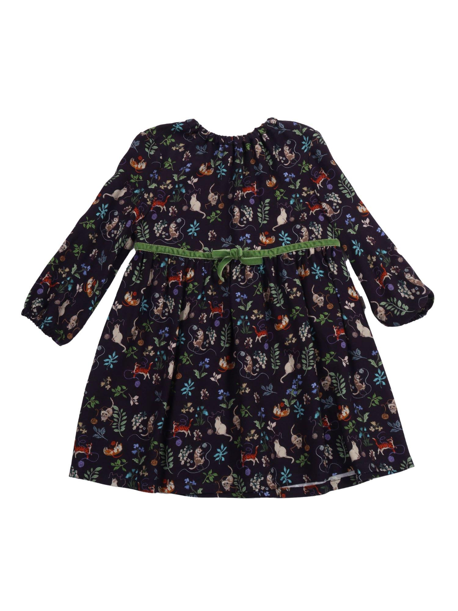 il gufo long sleeved dress