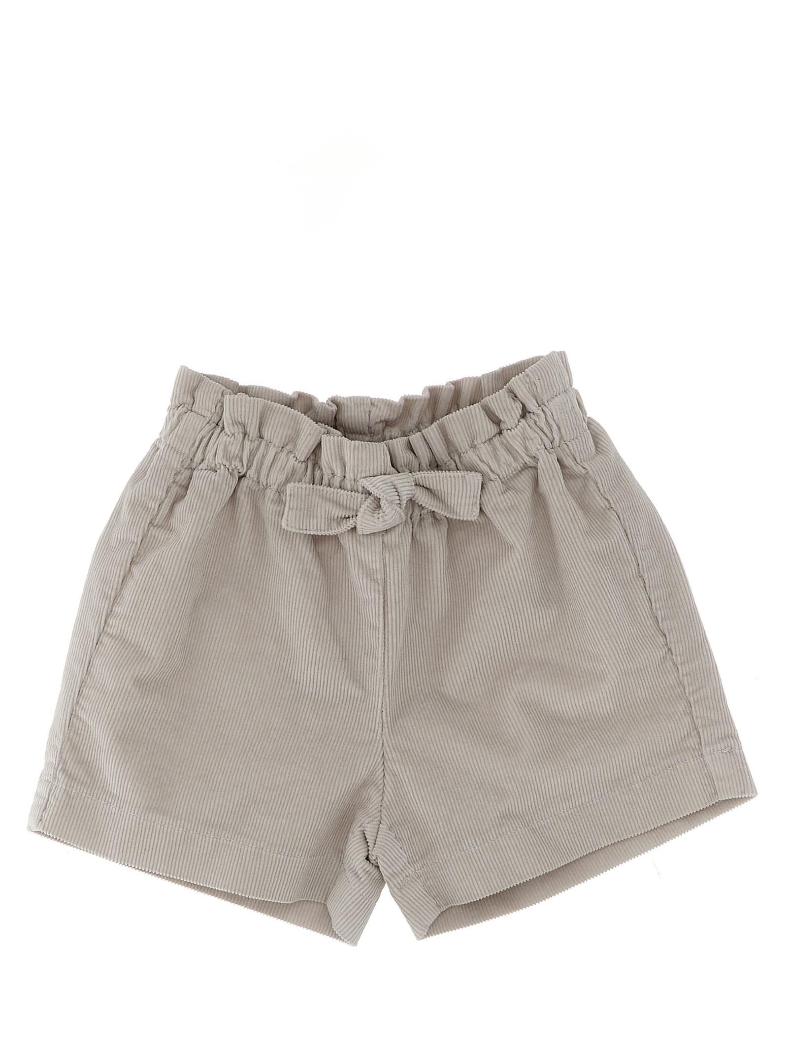 il gufo ribbed velvet shorts
