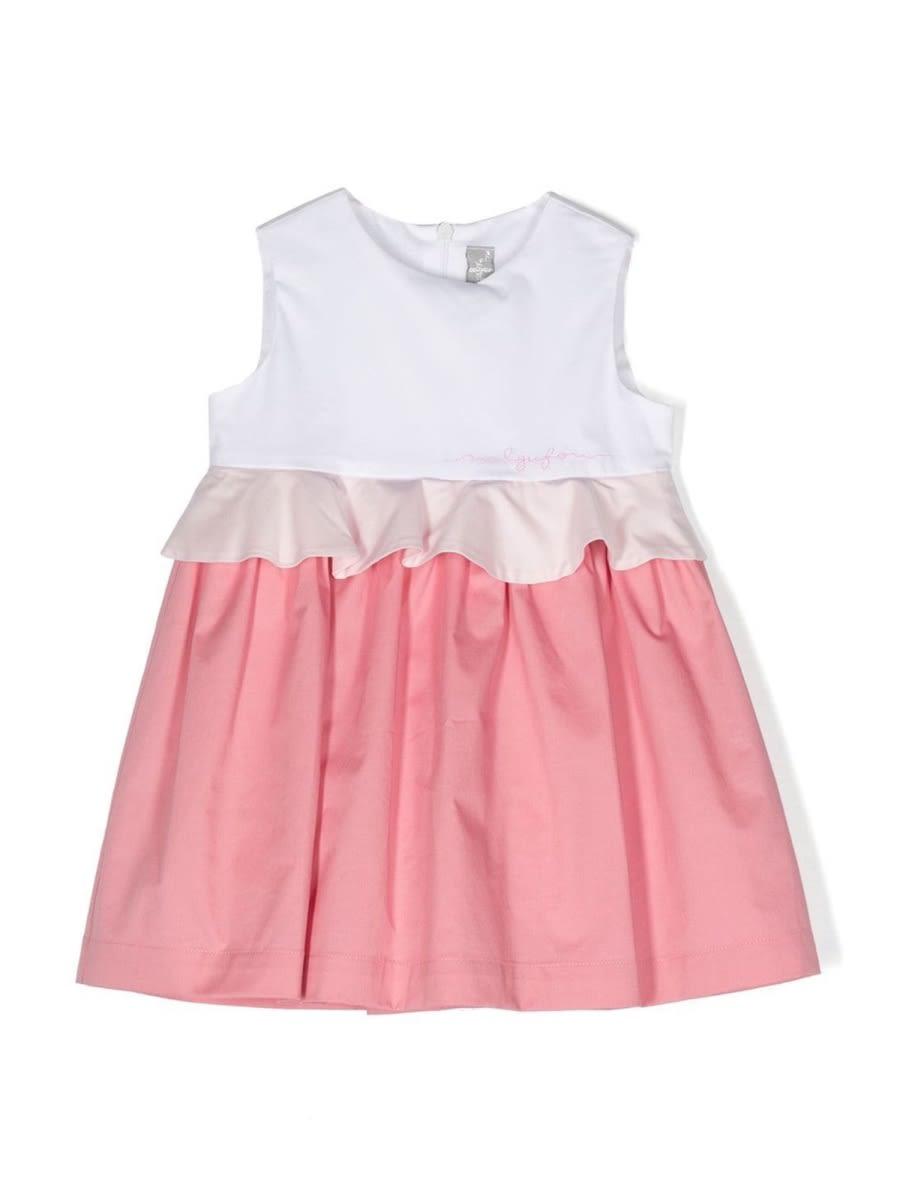 il gufo two-tone sleeveless dress