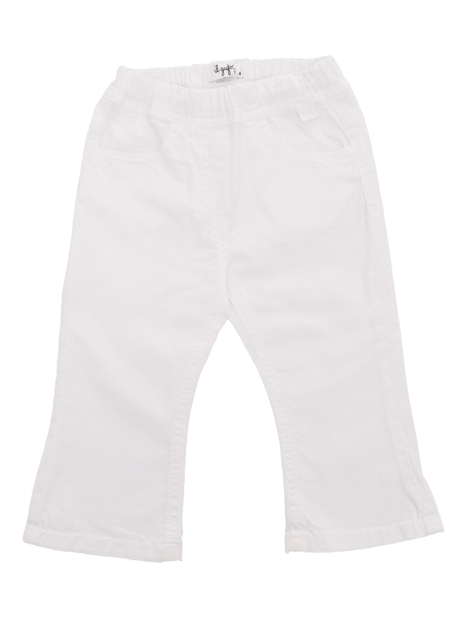 il gufo white trousers