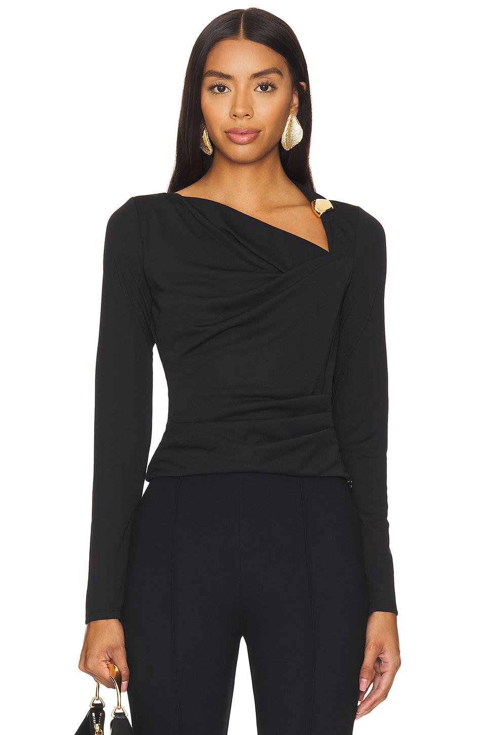 ilara asymmetrical long sleeve top