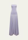 illi strapless drop-waist dress