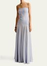 illi strapless drop-waist dress