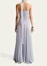 illi strapless drop-waist dress