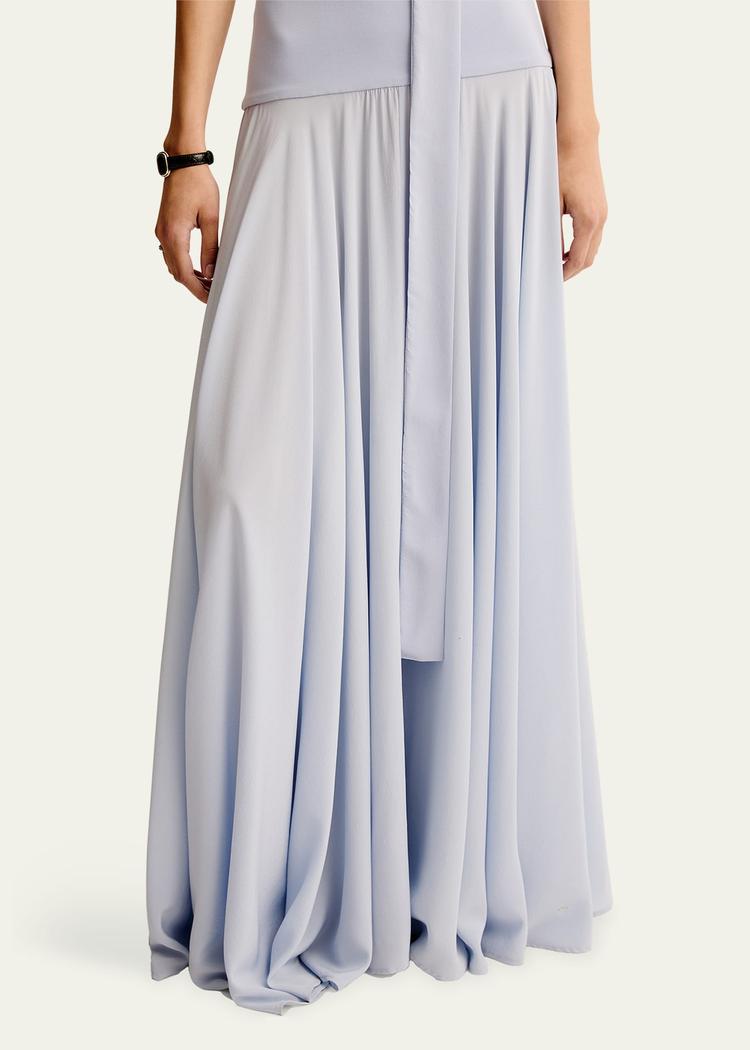 illi strapless drop-waist dress