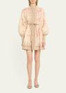 illuminate buttoned mini dress