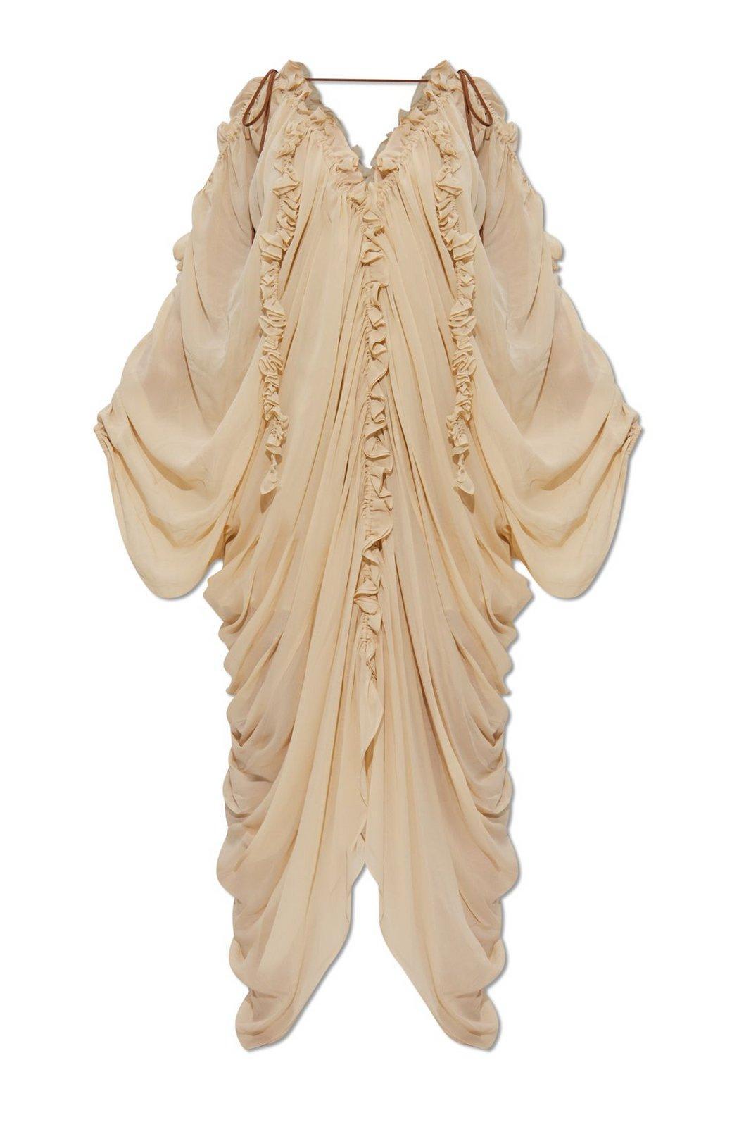 illuminate draped dress