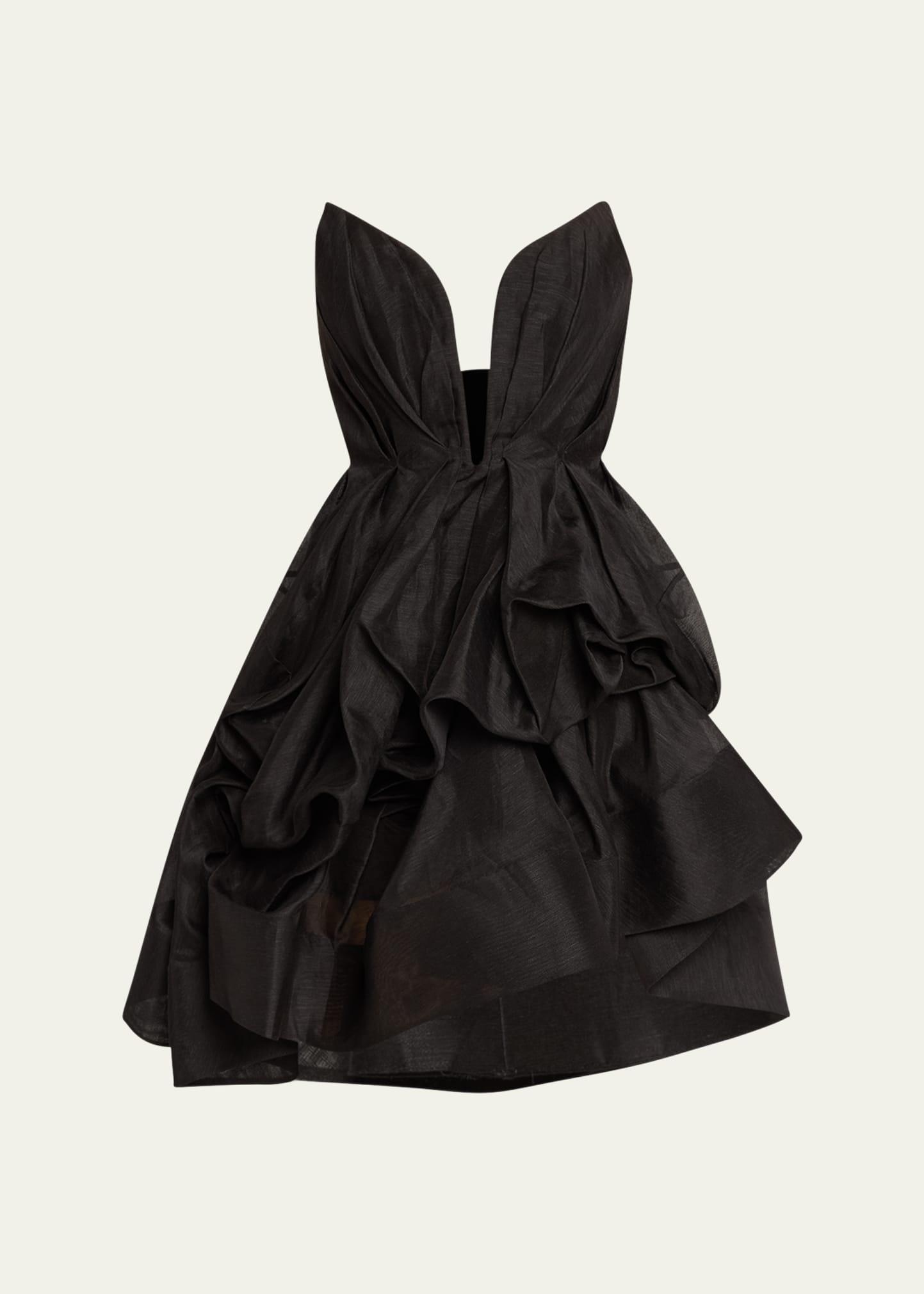 illuminate draped mini dress