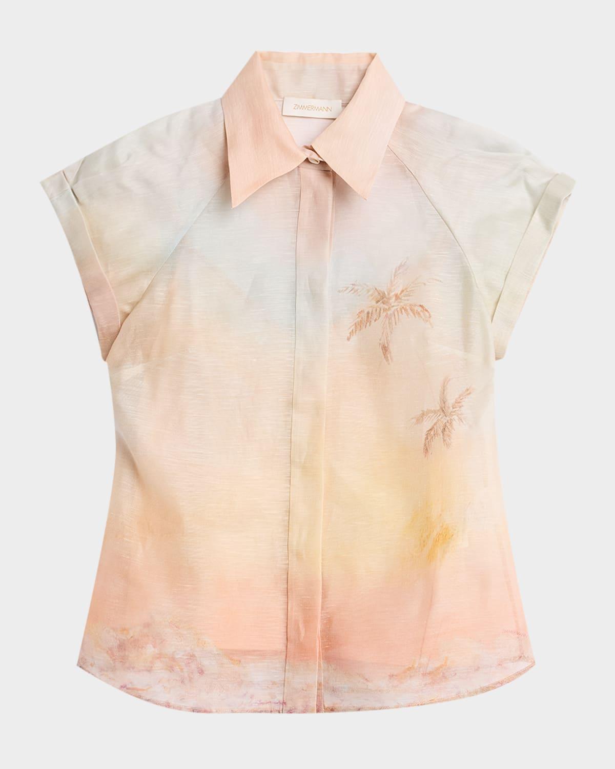 illuminate fitted blouse