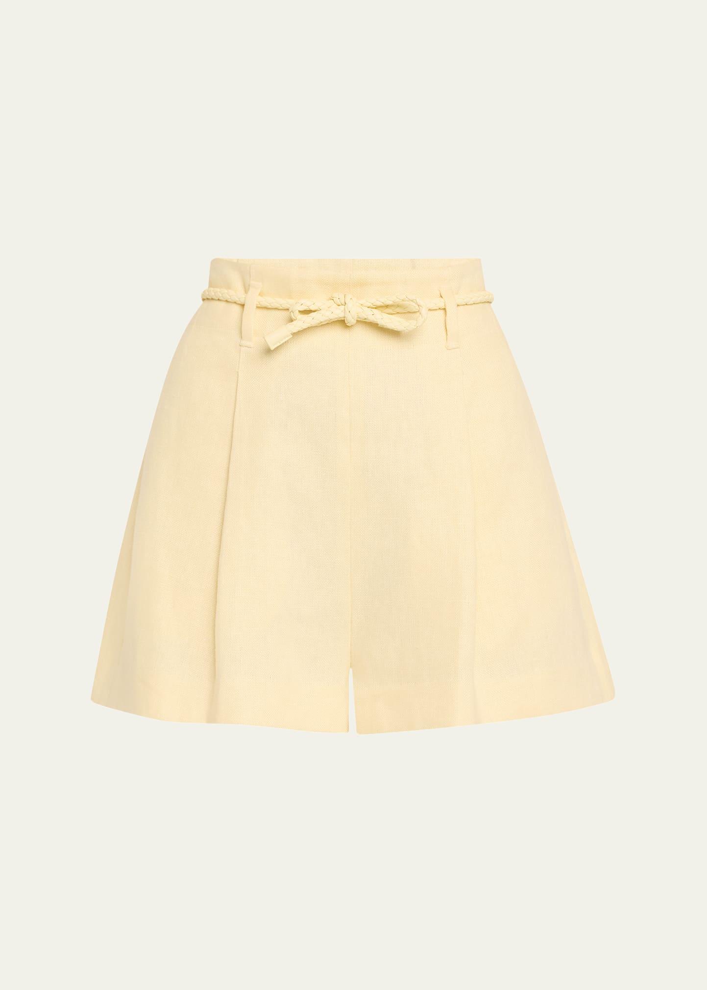 illuminate linen shorts