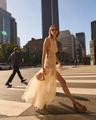 illuminate macrame maxi dress