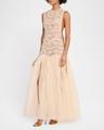 illuminate macrame maxi dress