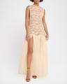 illuminate macrame maxi dress