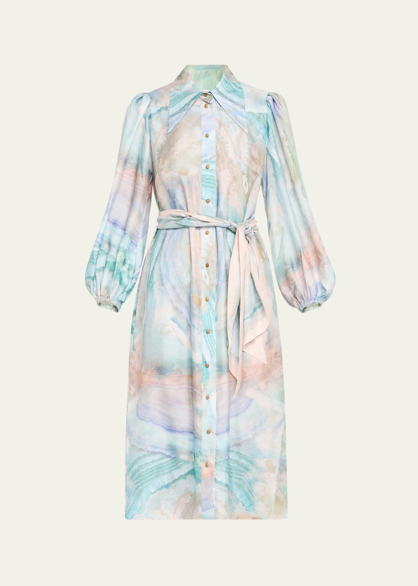 illuminate midi shirtdress