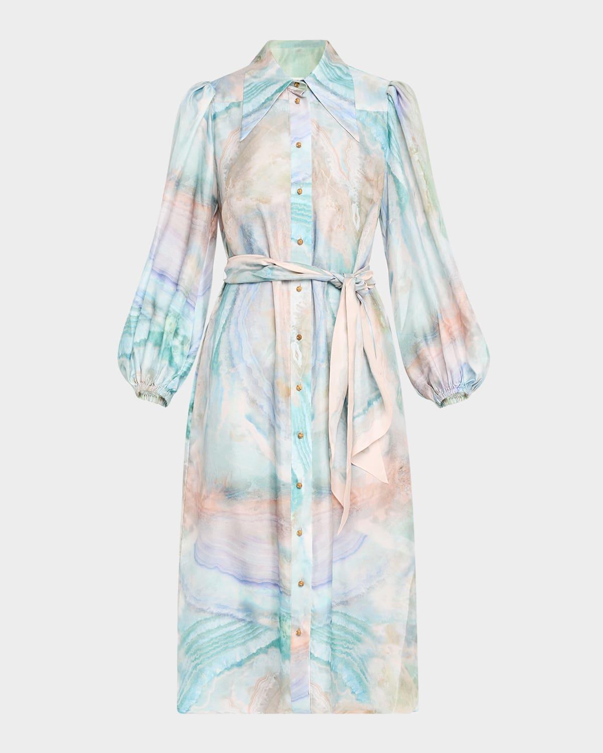 illuminate midi shirtdress