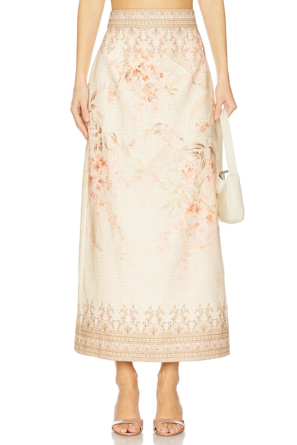 illuminate midi skirt