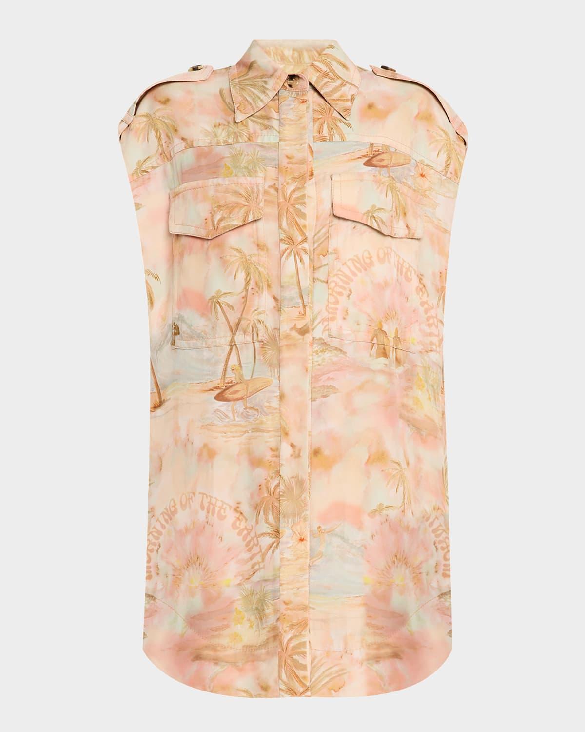 illuminate sleeveless tunic top
