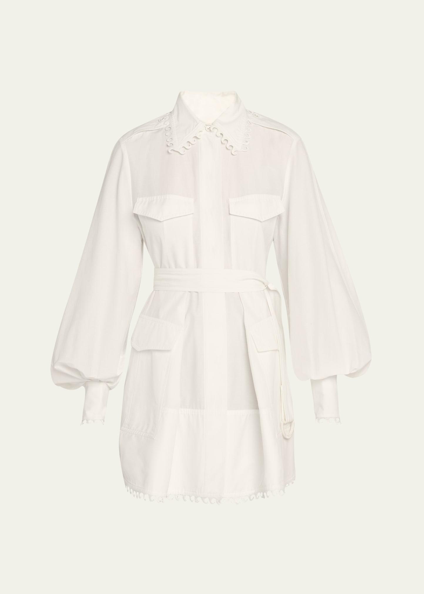 illuminate utility mini dress