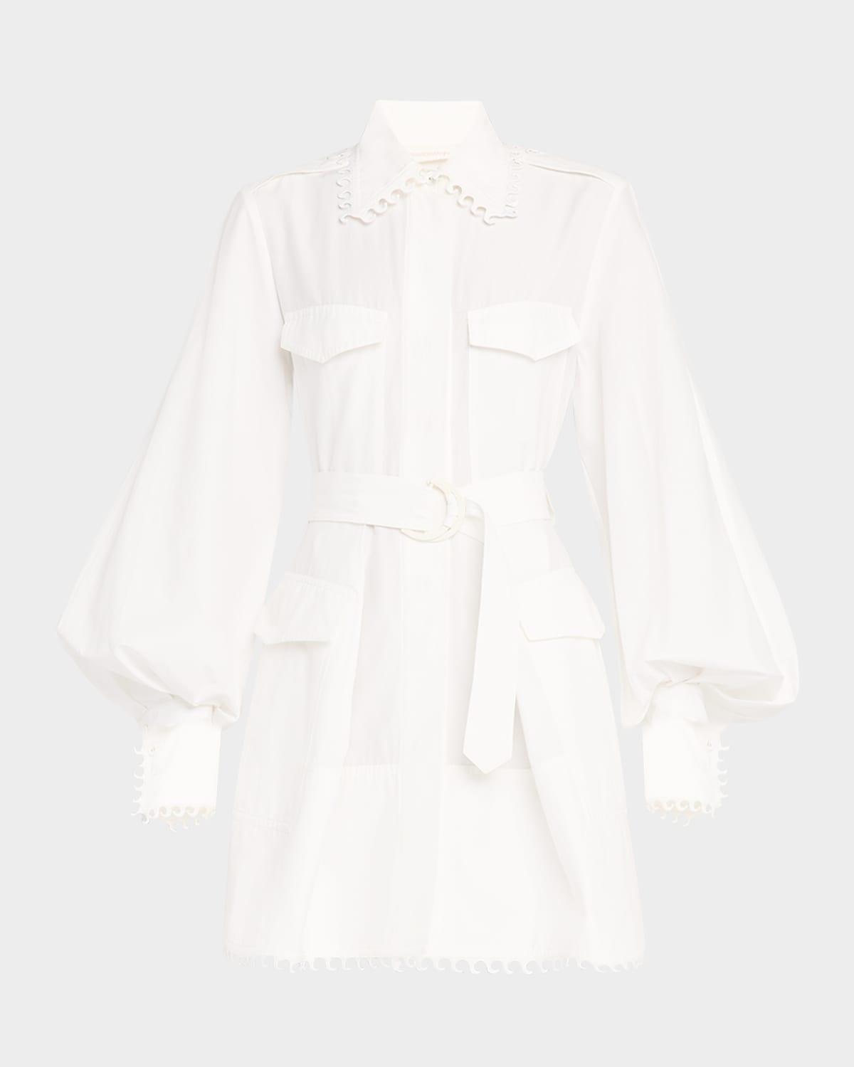 illuminate utility mini dress