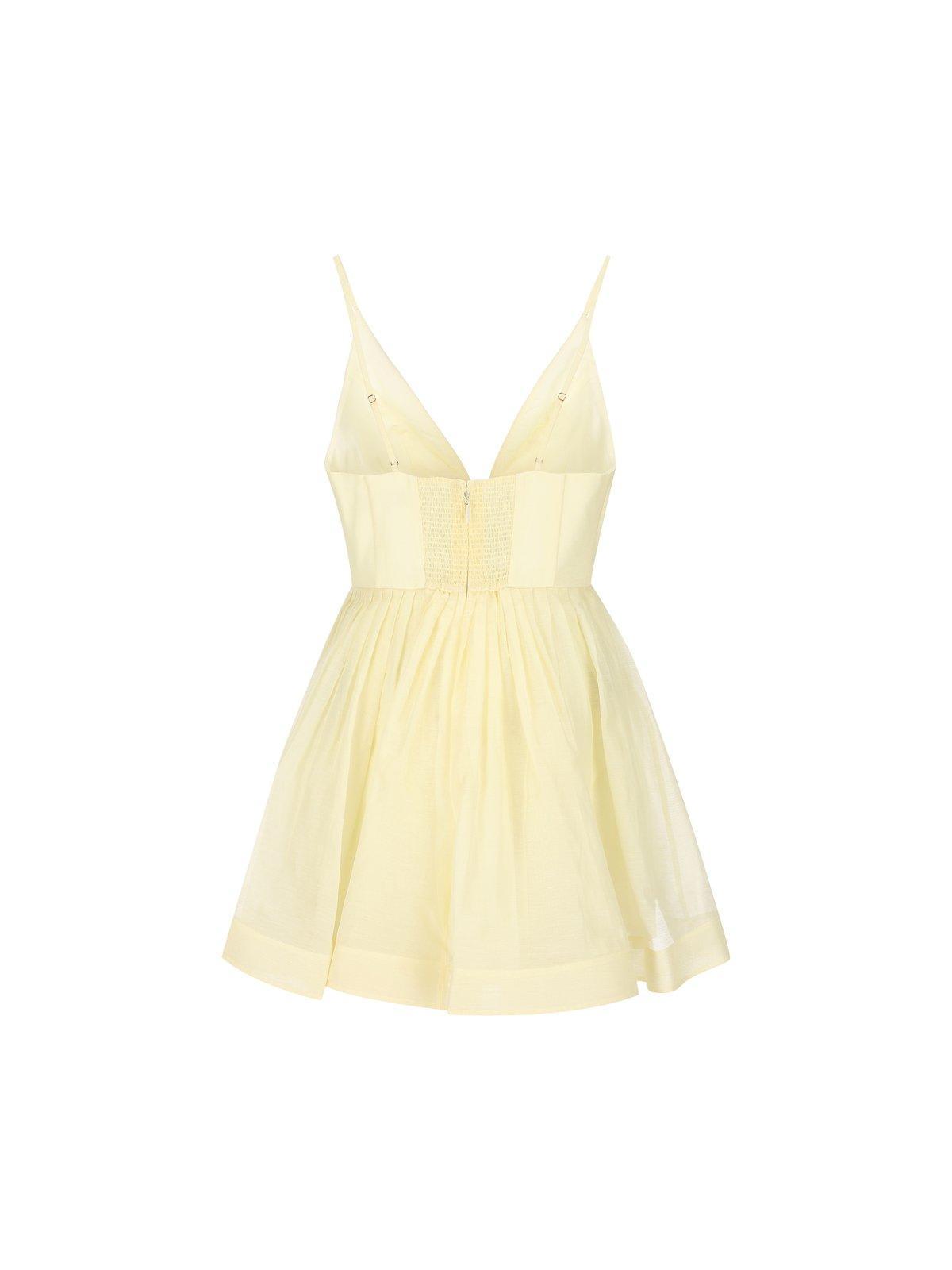 illuminate v-neck mini dress