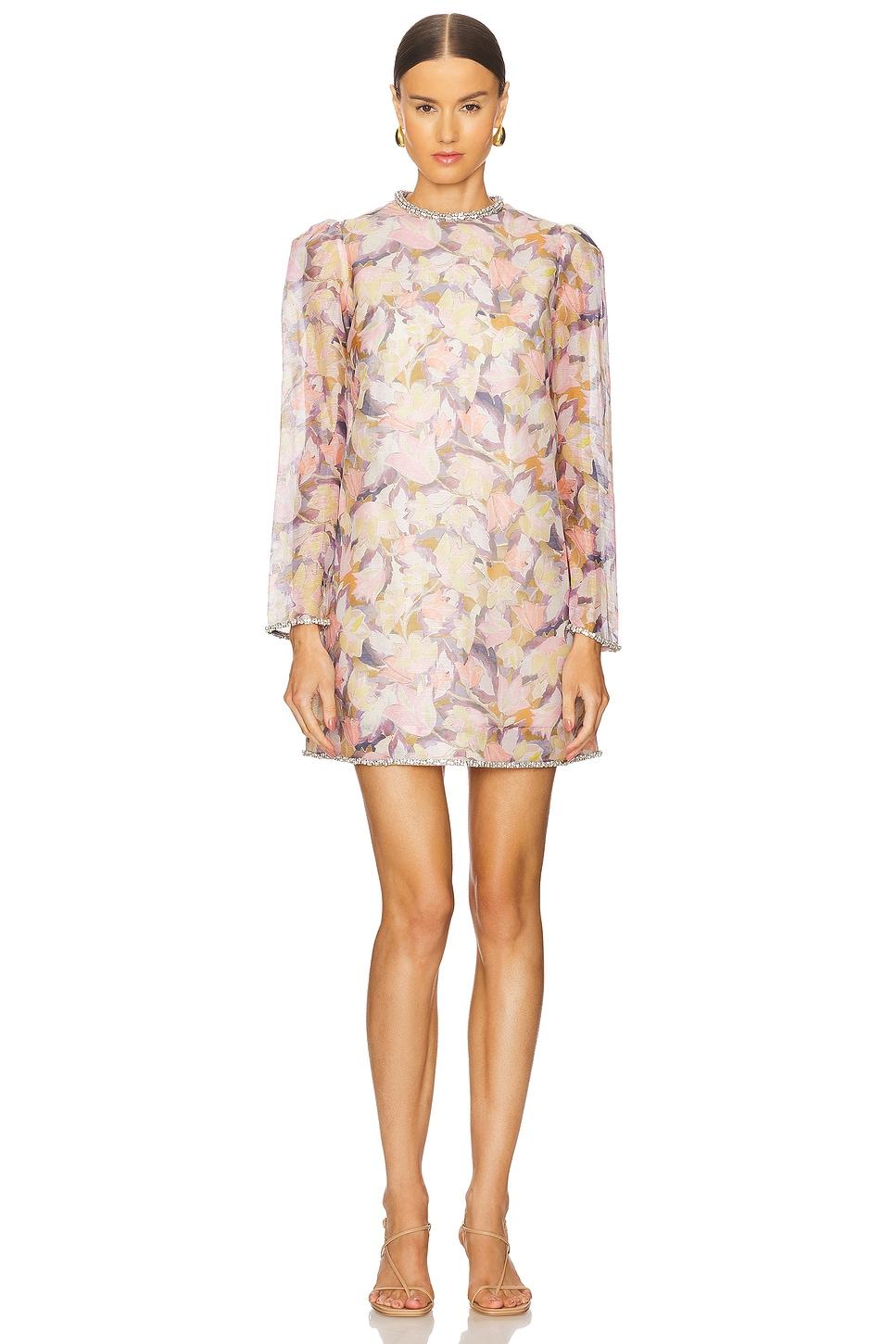 illustration diamante mini dress