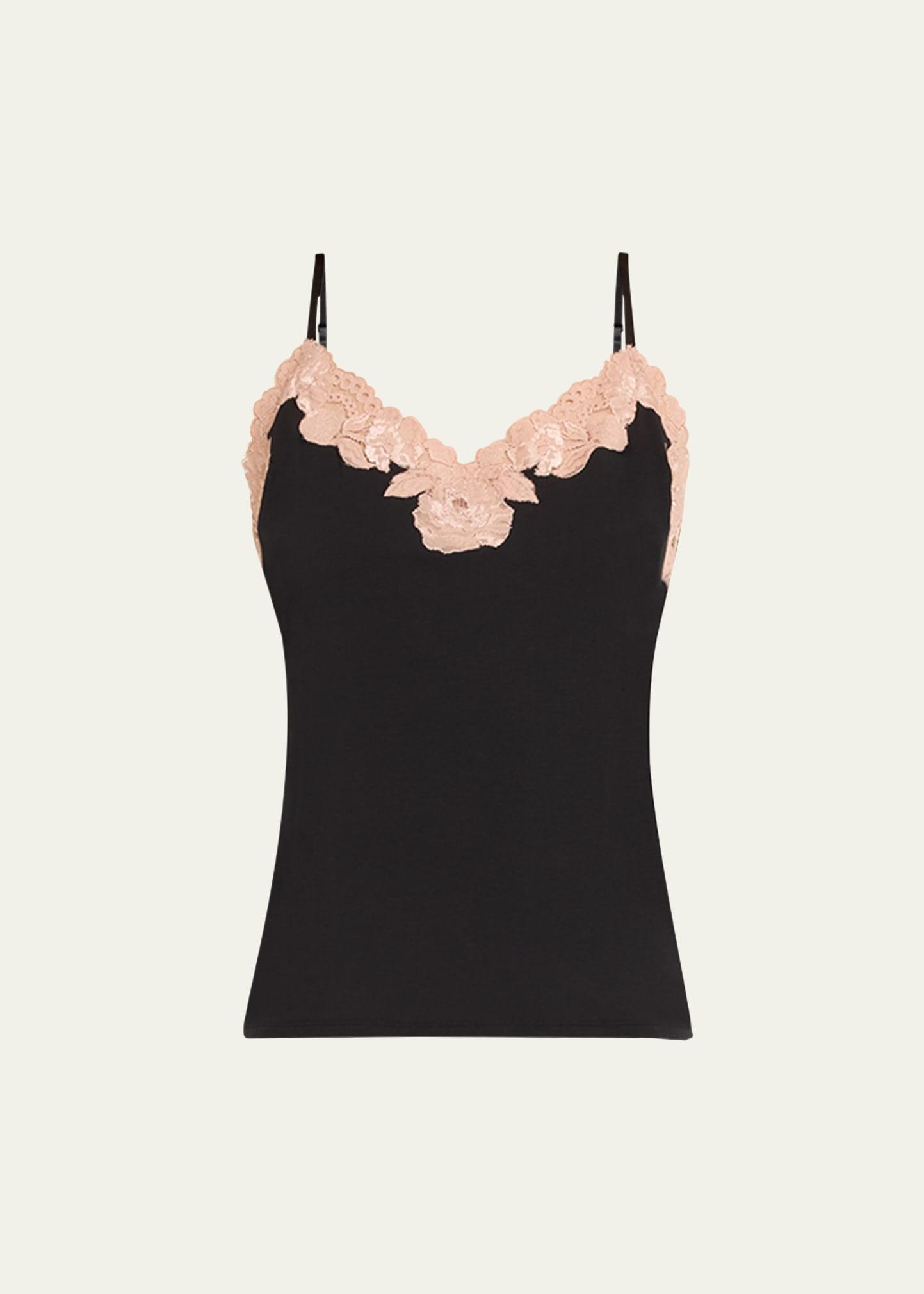 imagine lace-trim jersey cami